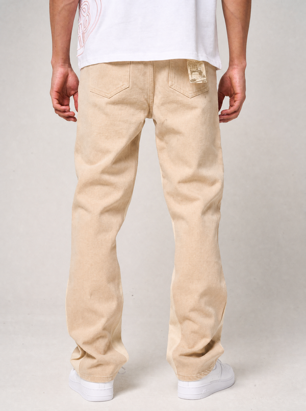 Maranello Beige Flare Denim