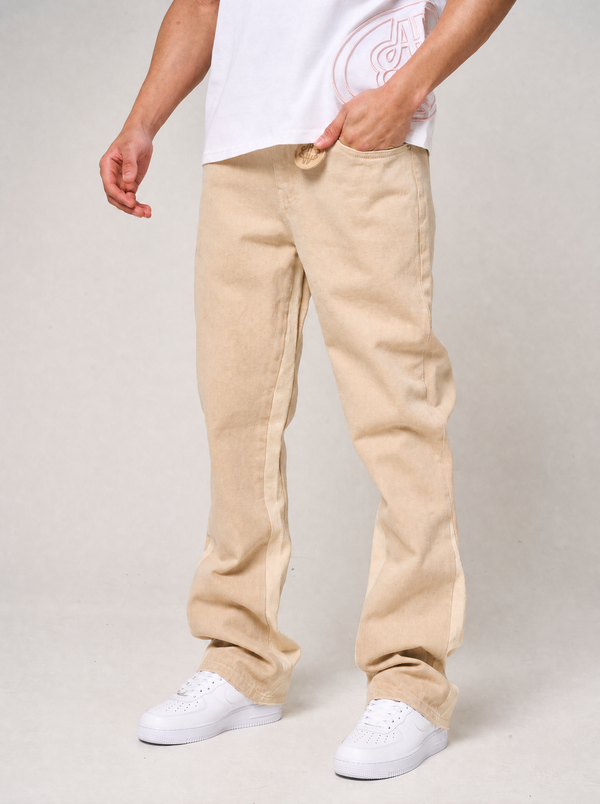 Maranello Beige Flare Denim