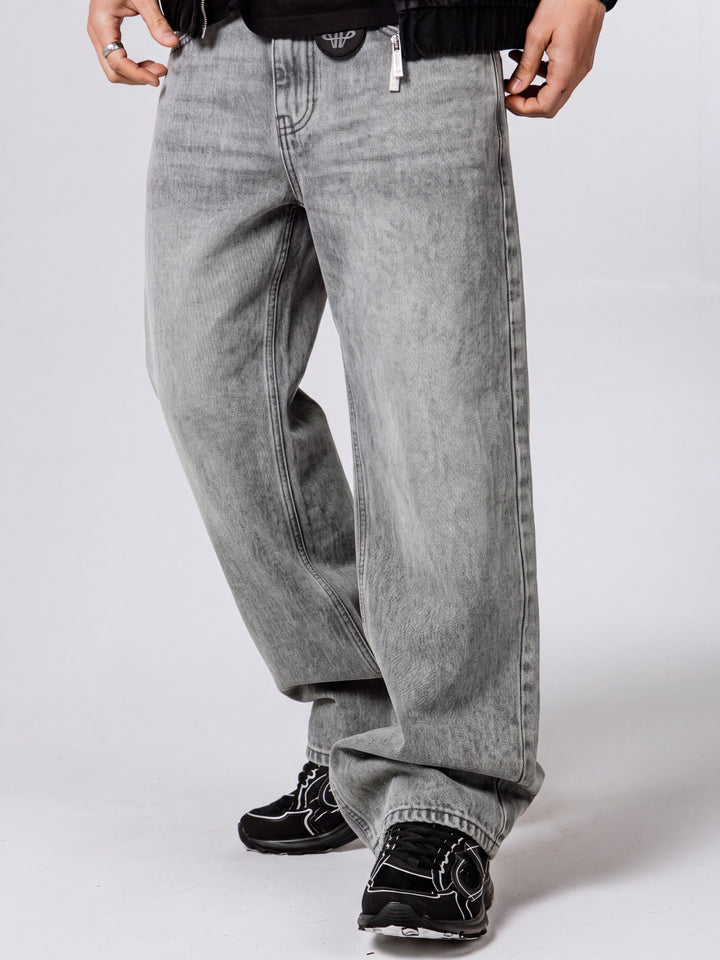 Calabria Grey Baggy Jean