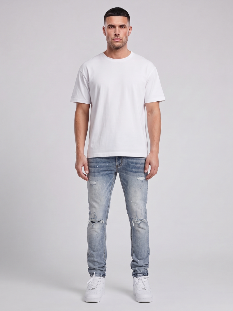 Caruso Blue Denim Jeans