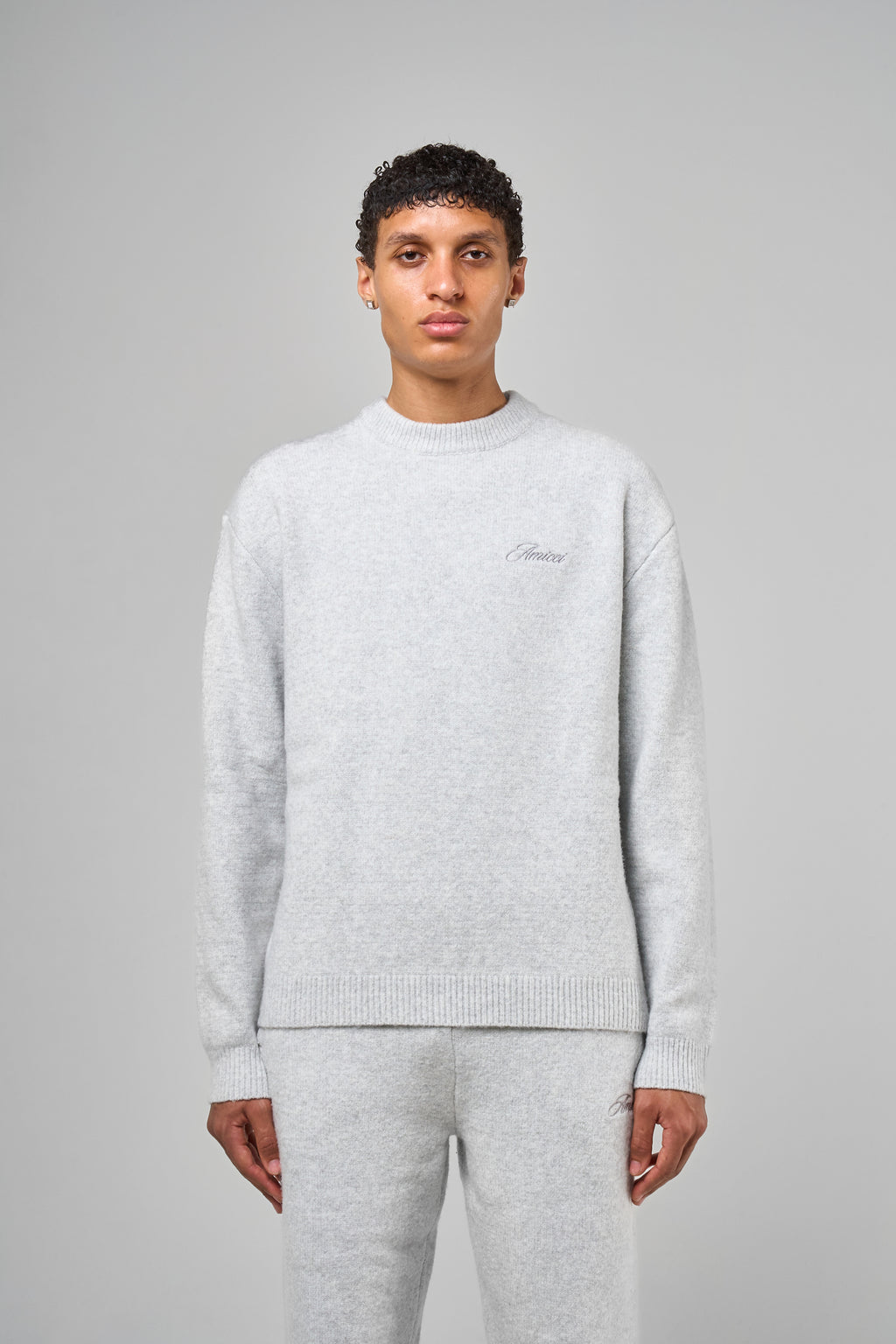Dexter Grey Knitted Sweatshirt