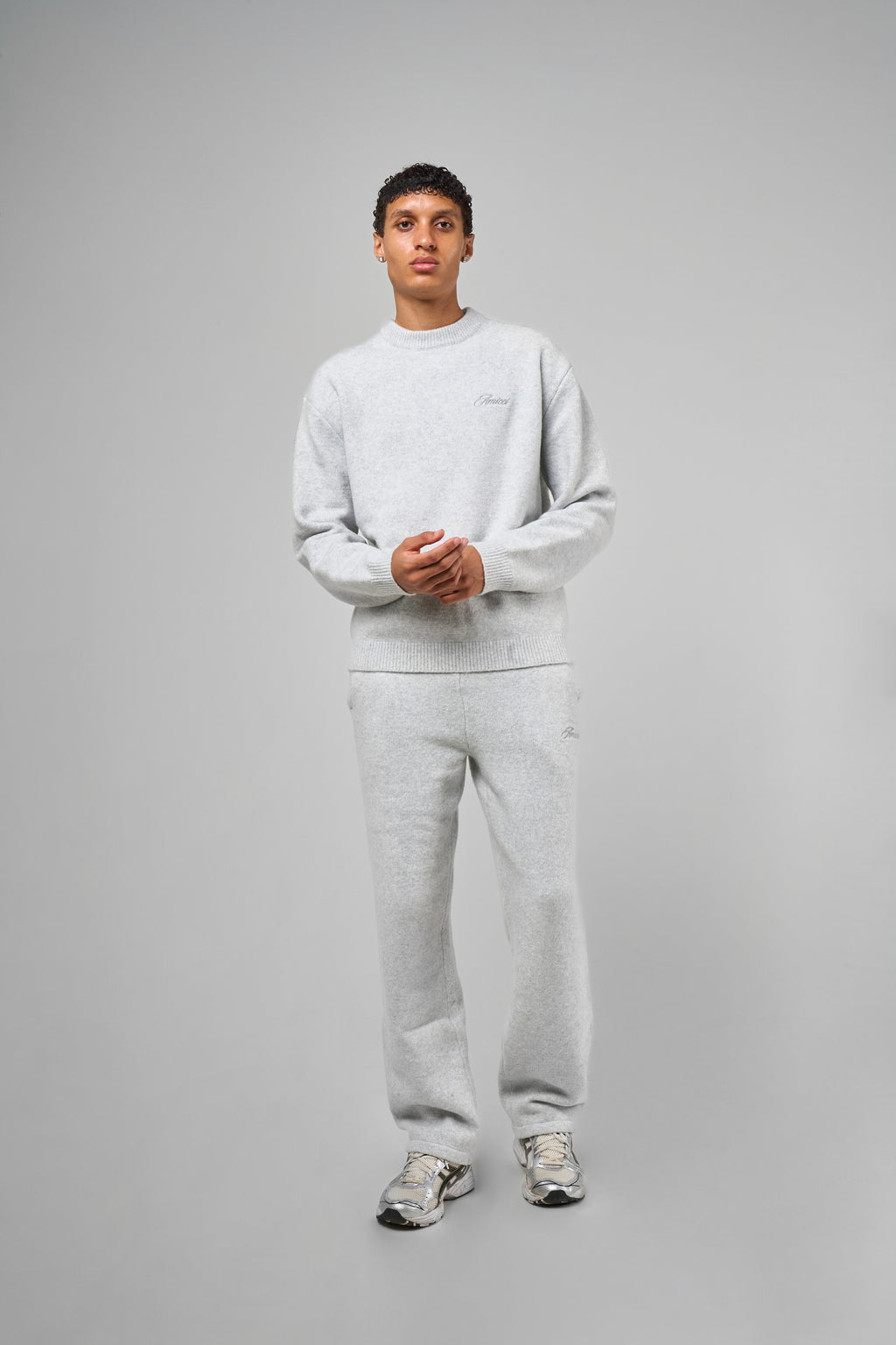 Dexter Grey Knitted Joggers