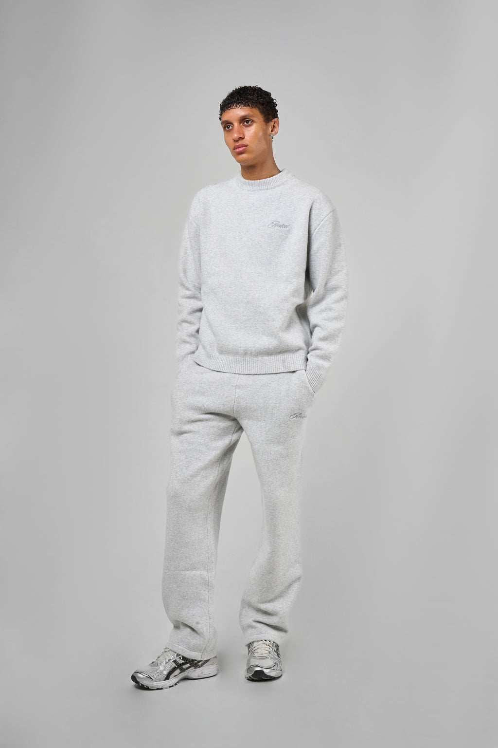 Dexter Grey Knitted Sweatshirt