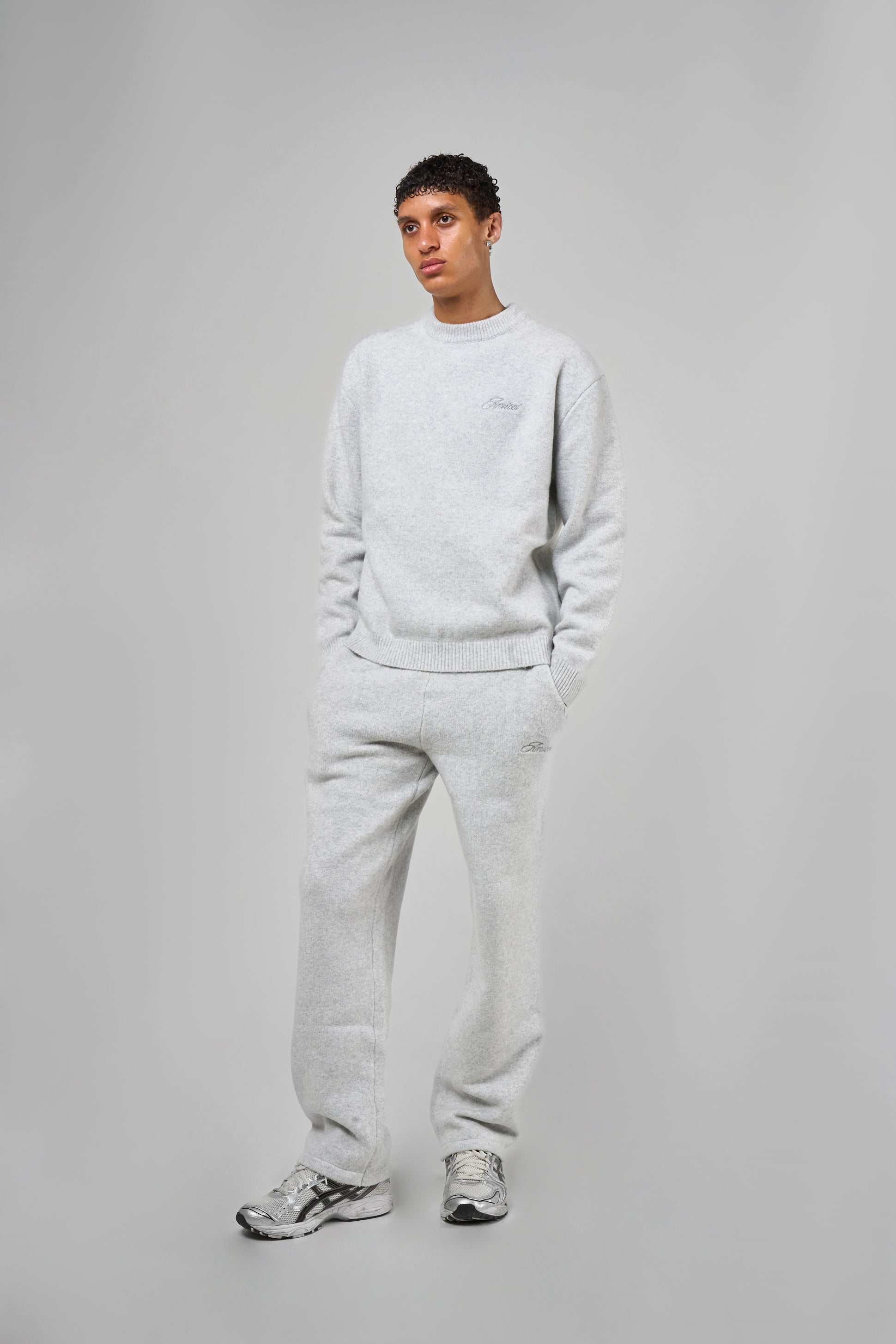 Dexter Grey Knitted Sweatshirt