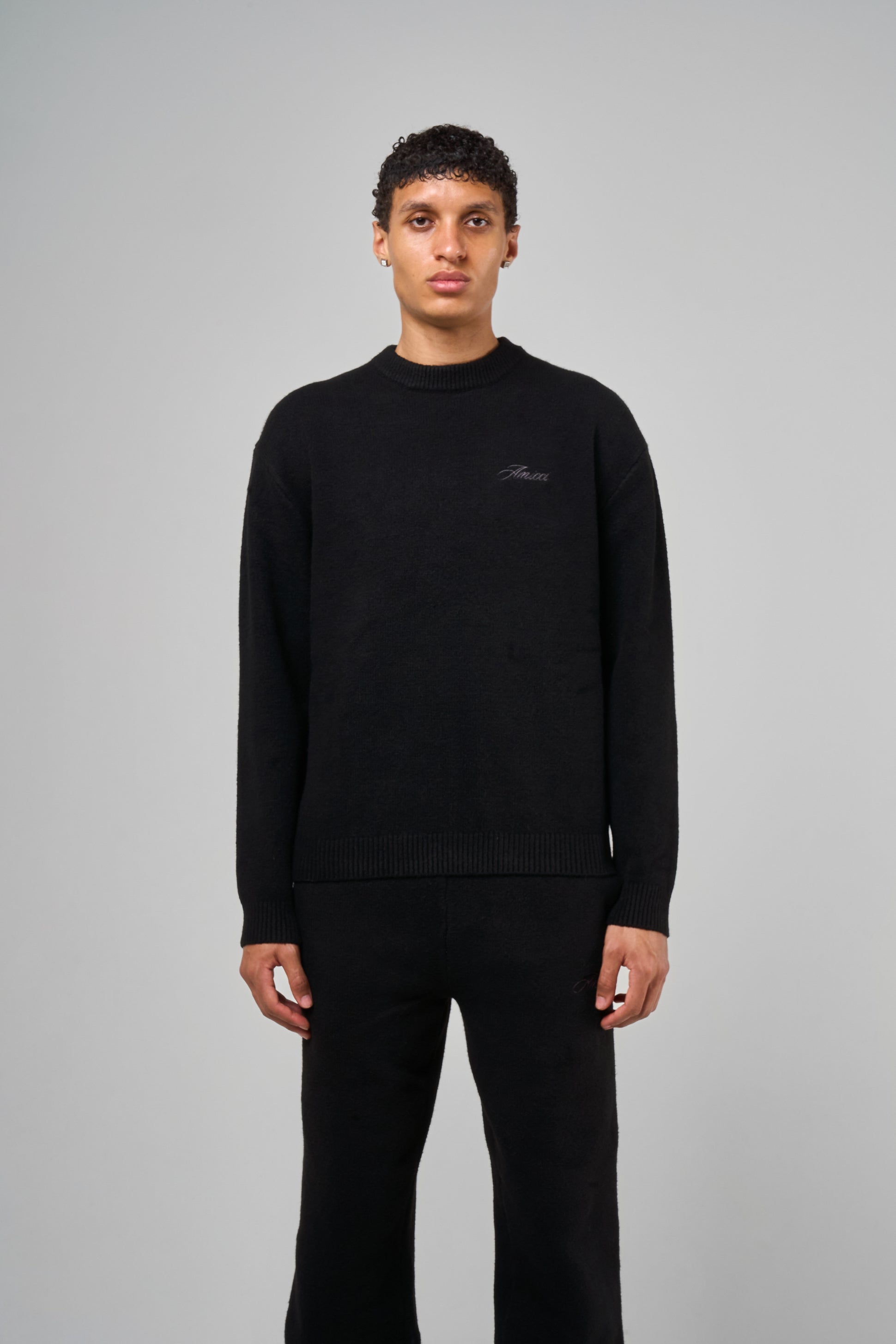 Dexter Black Knitted Sweatshirt