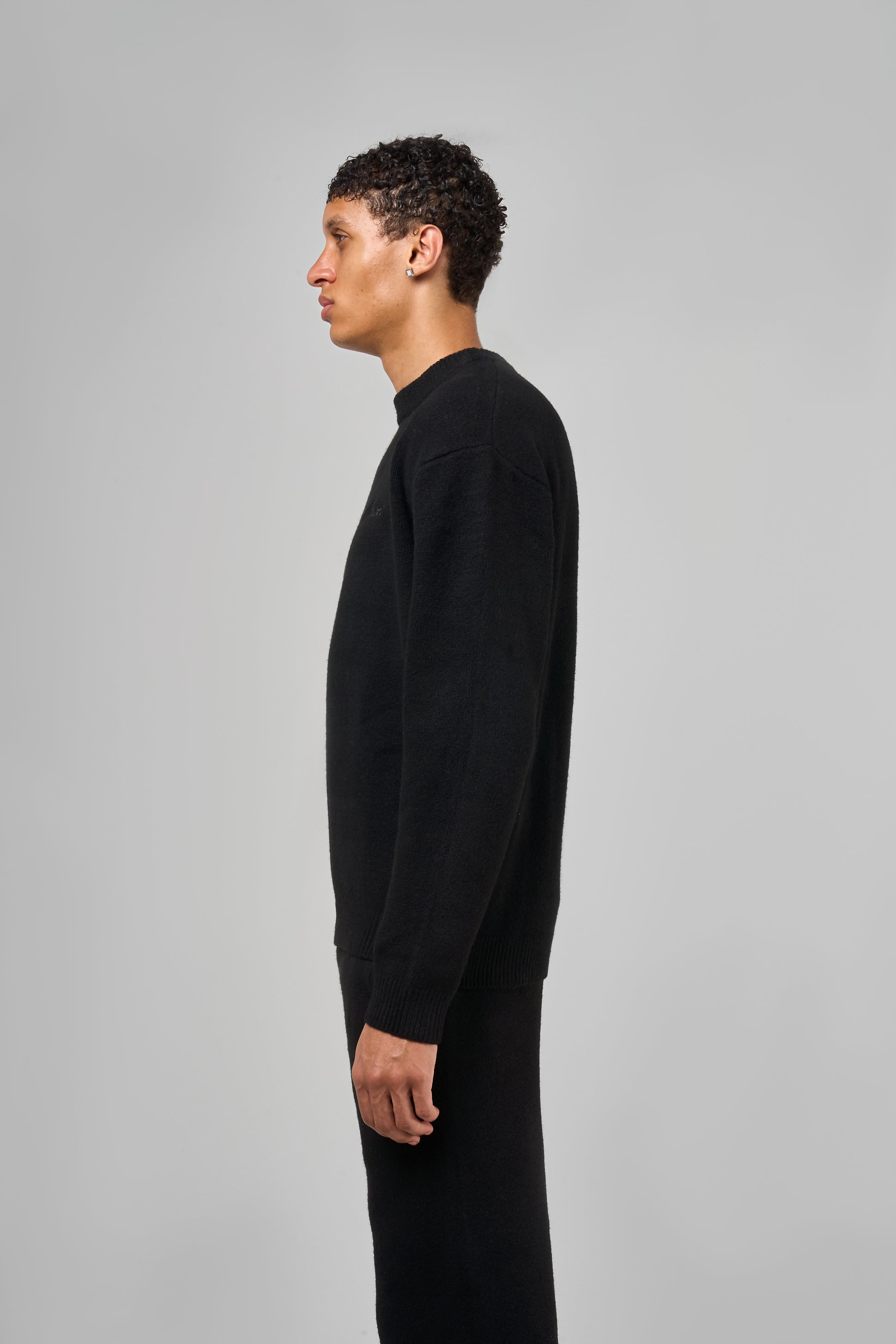 Dexter Black Knitted Sweatshirt