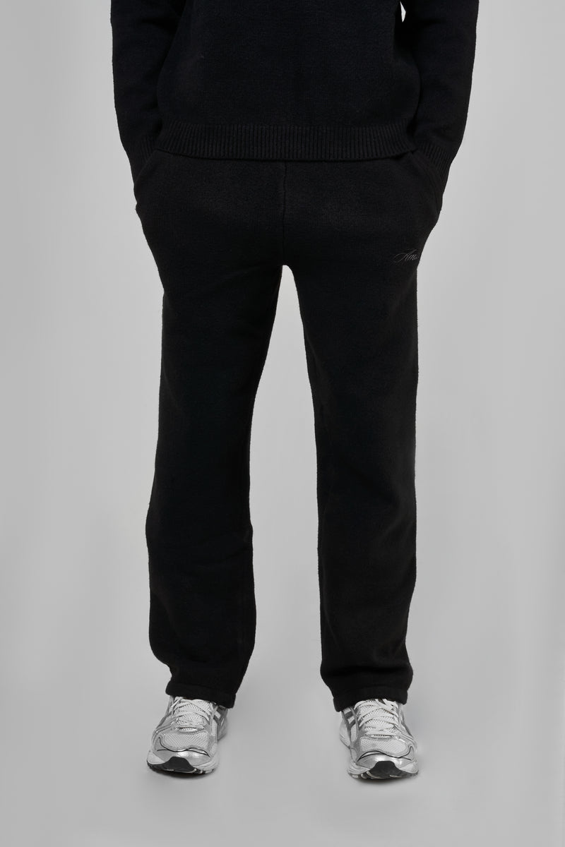 Dexter Zwart Gebreide Joggers