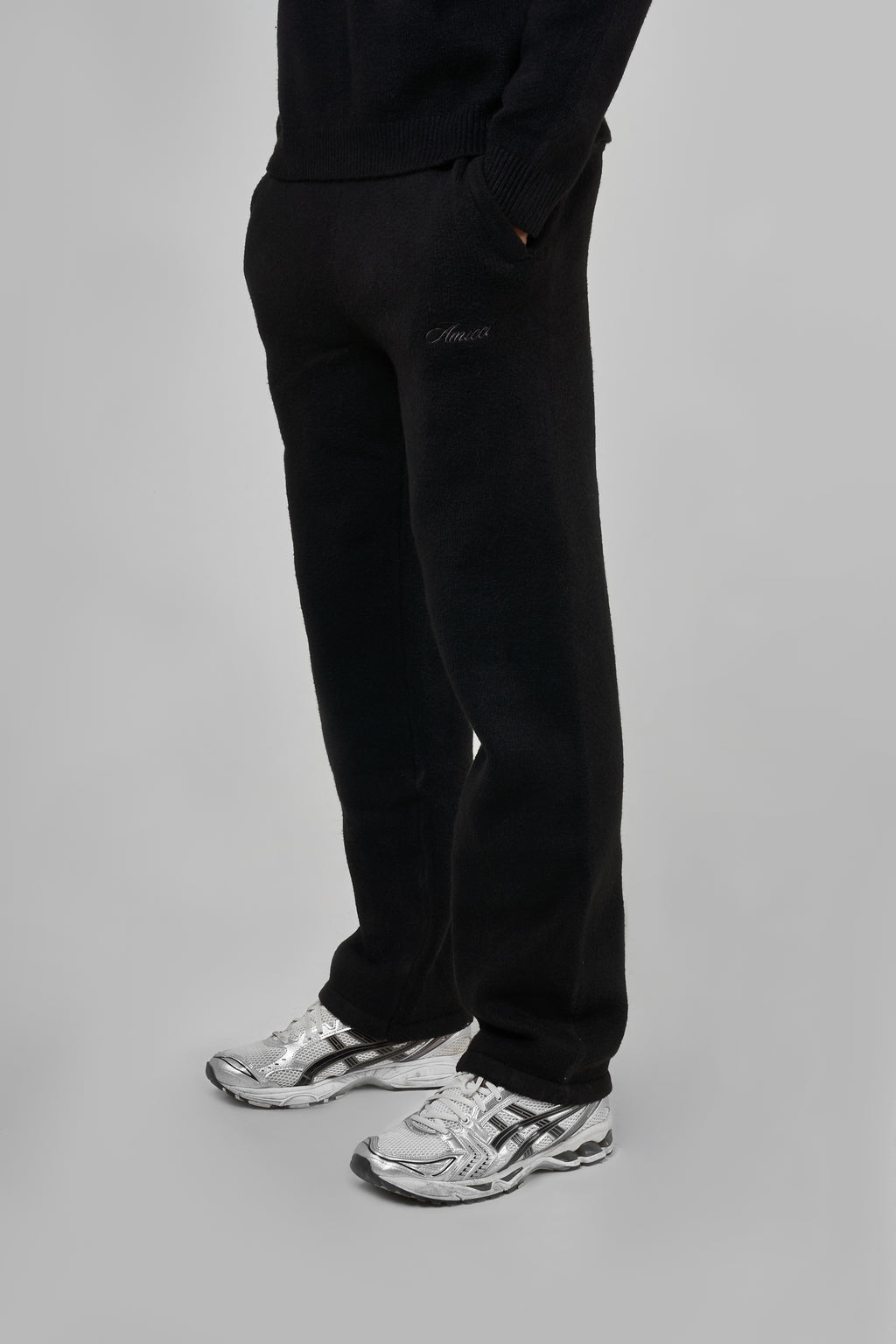 Dexter Black Knitted Joggers