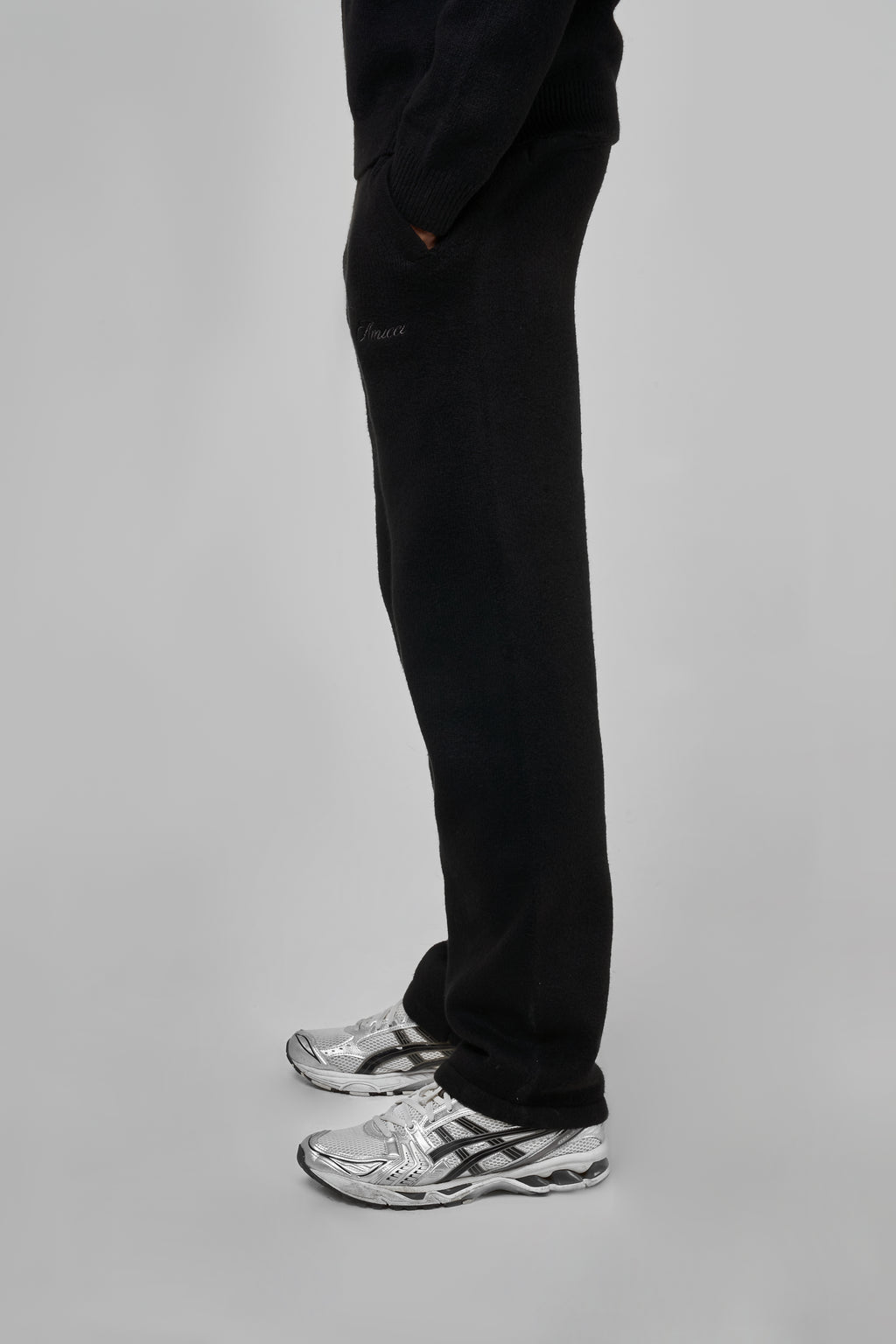 Dexter Black Knitted Joggers