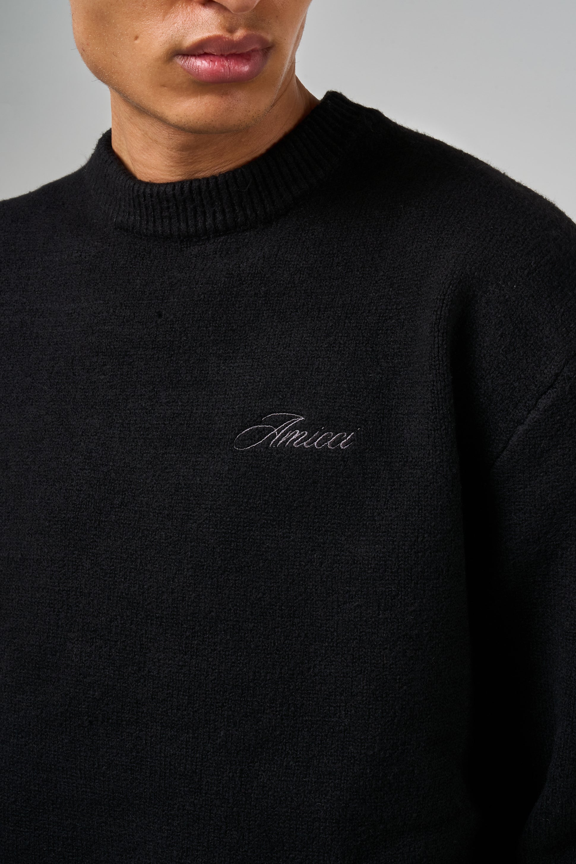 Dexter Black Knitted Sweatshirt