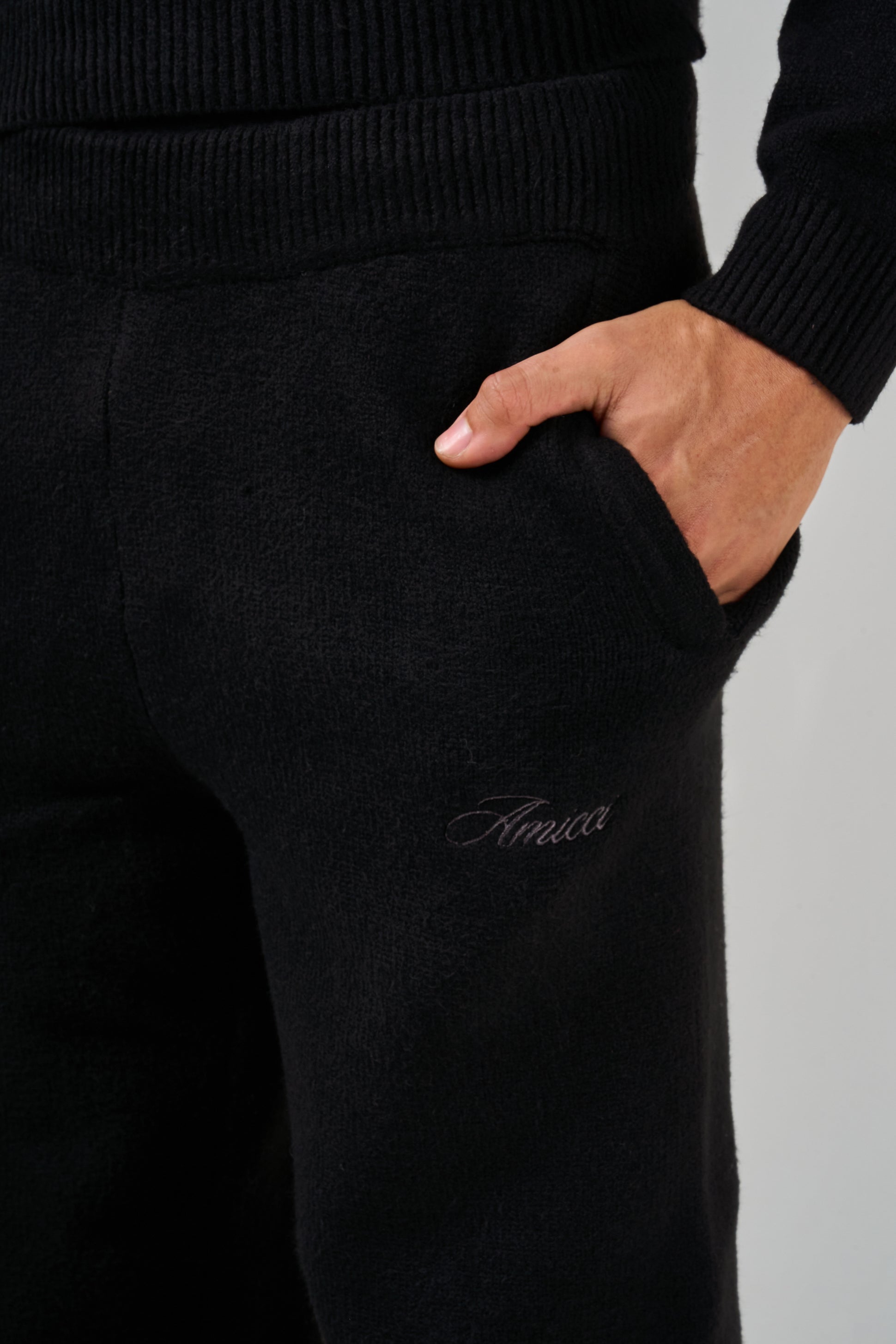 Dexter Black Knitted Sweatshirt