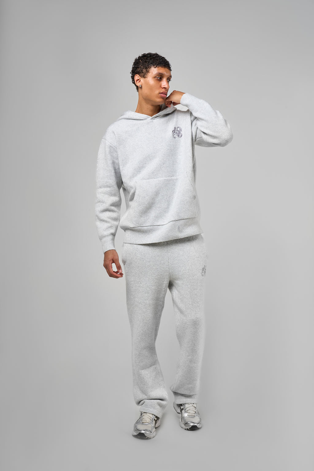 Amos Grey Knitted Jogger