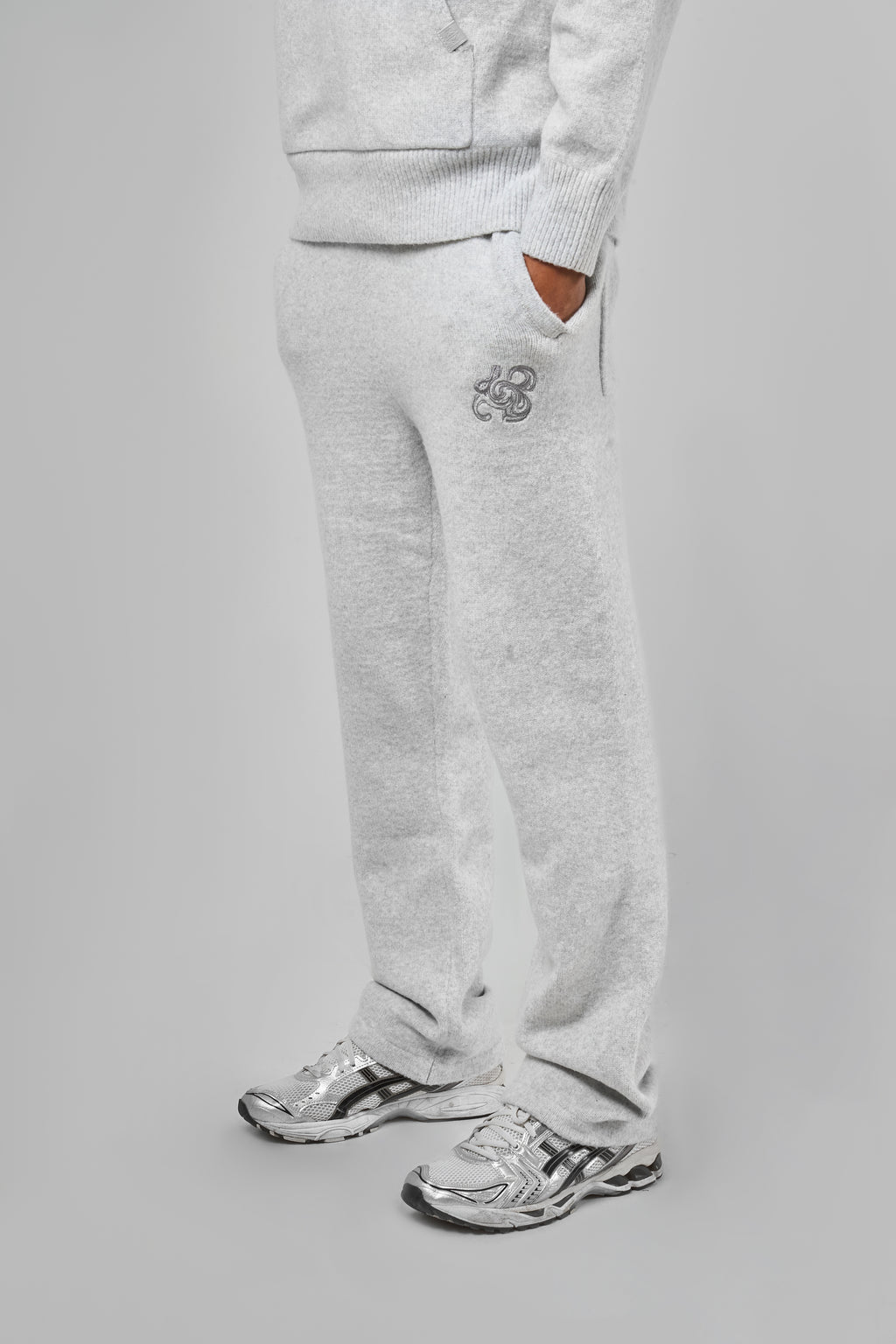 Amos Grey Knitted Jogger