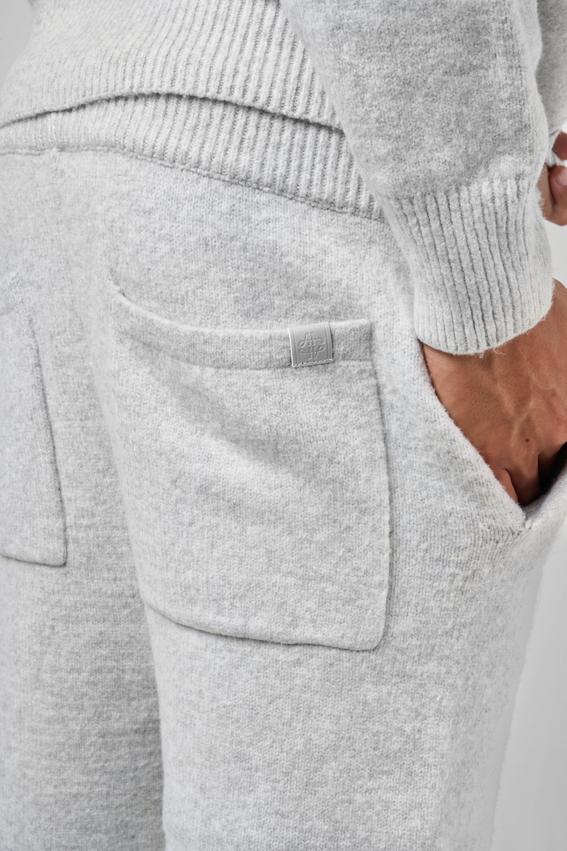 Amos Grey Knitted Jogger