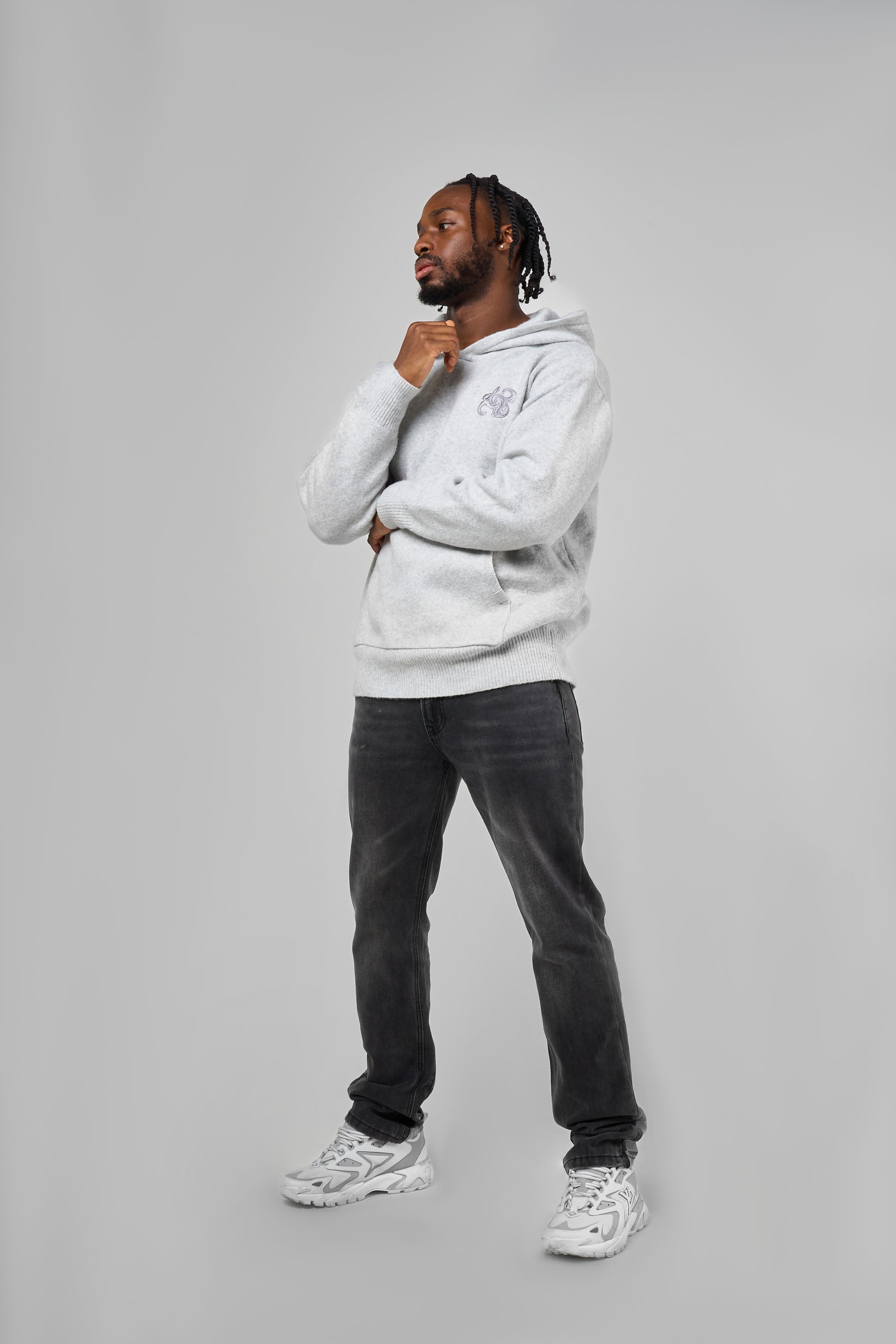 Givona gewaschene schwarze Schlagjeans