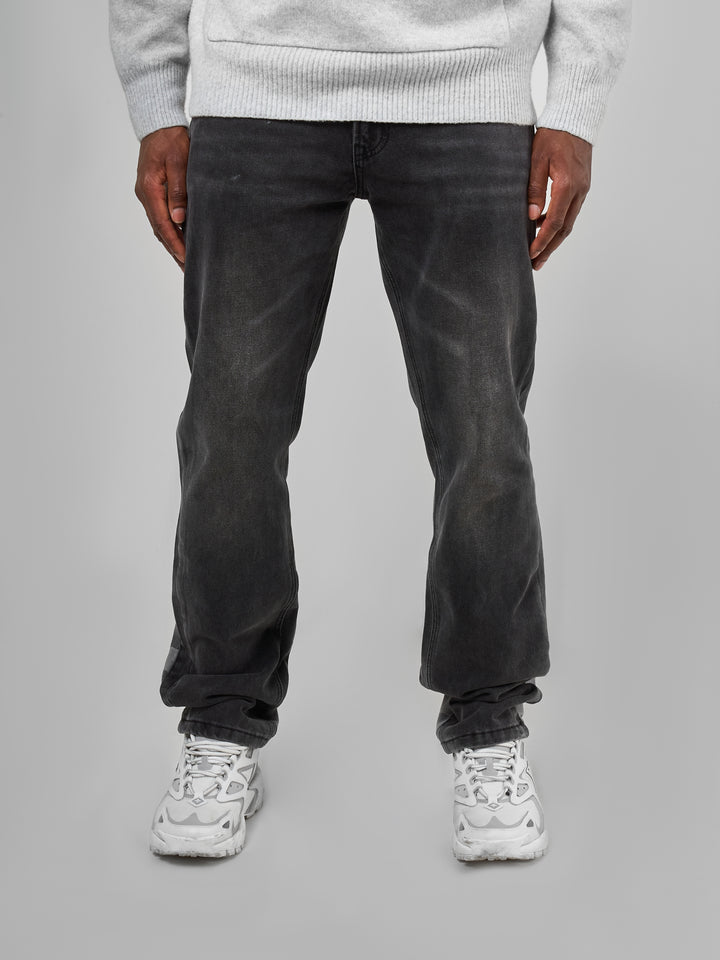 Jeans de campana negros lavados Givona