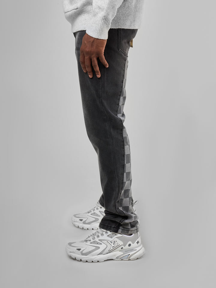 Jeans de campana negros lavados Givona