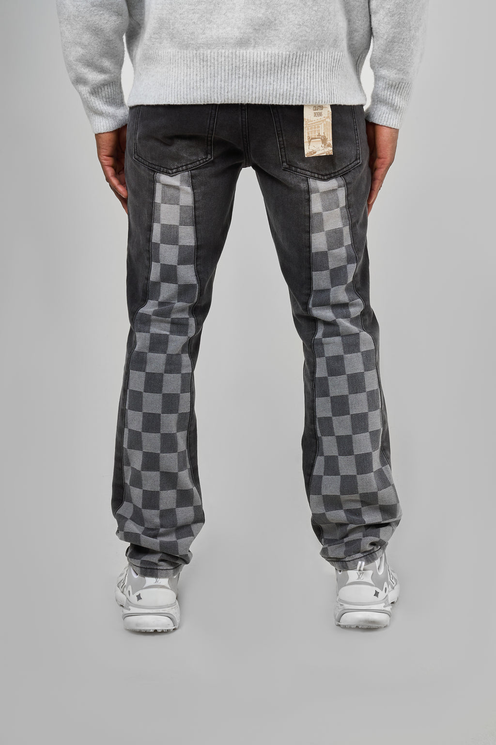 Givona gewaschene schwarze Schlagjeans