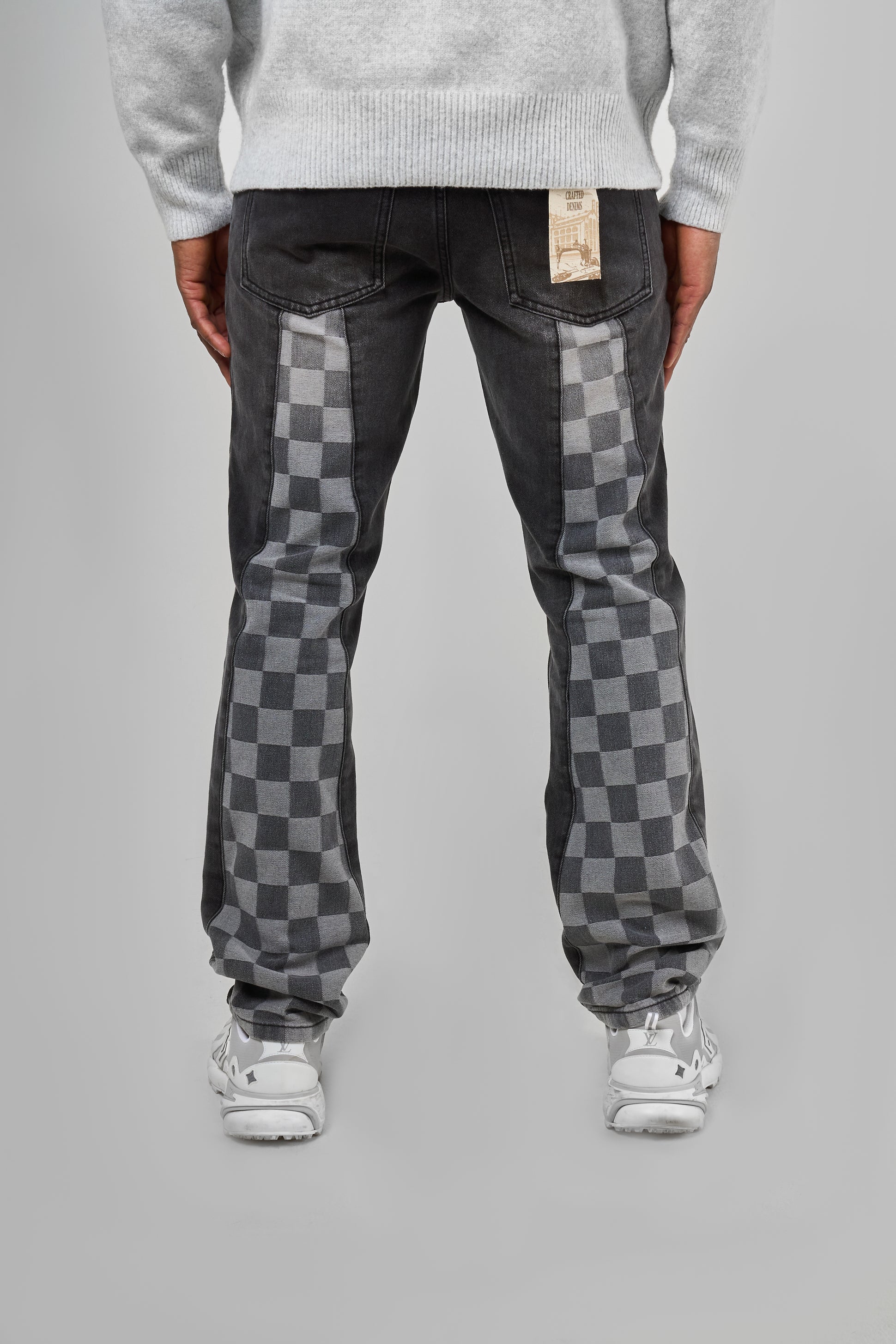 Givona gewaschene schwarze Schlagjeans