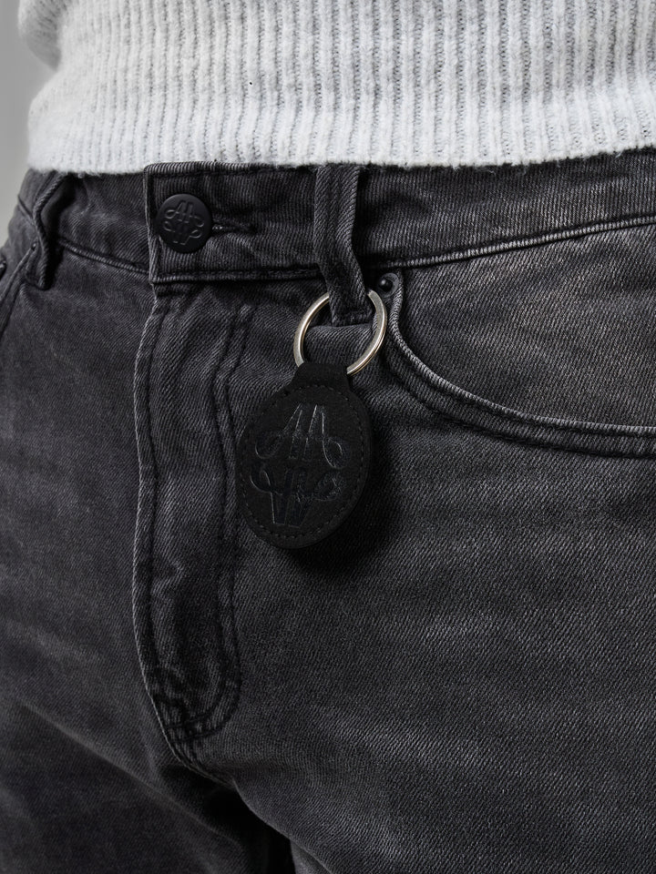 Jeans de campana negros lavados Givona