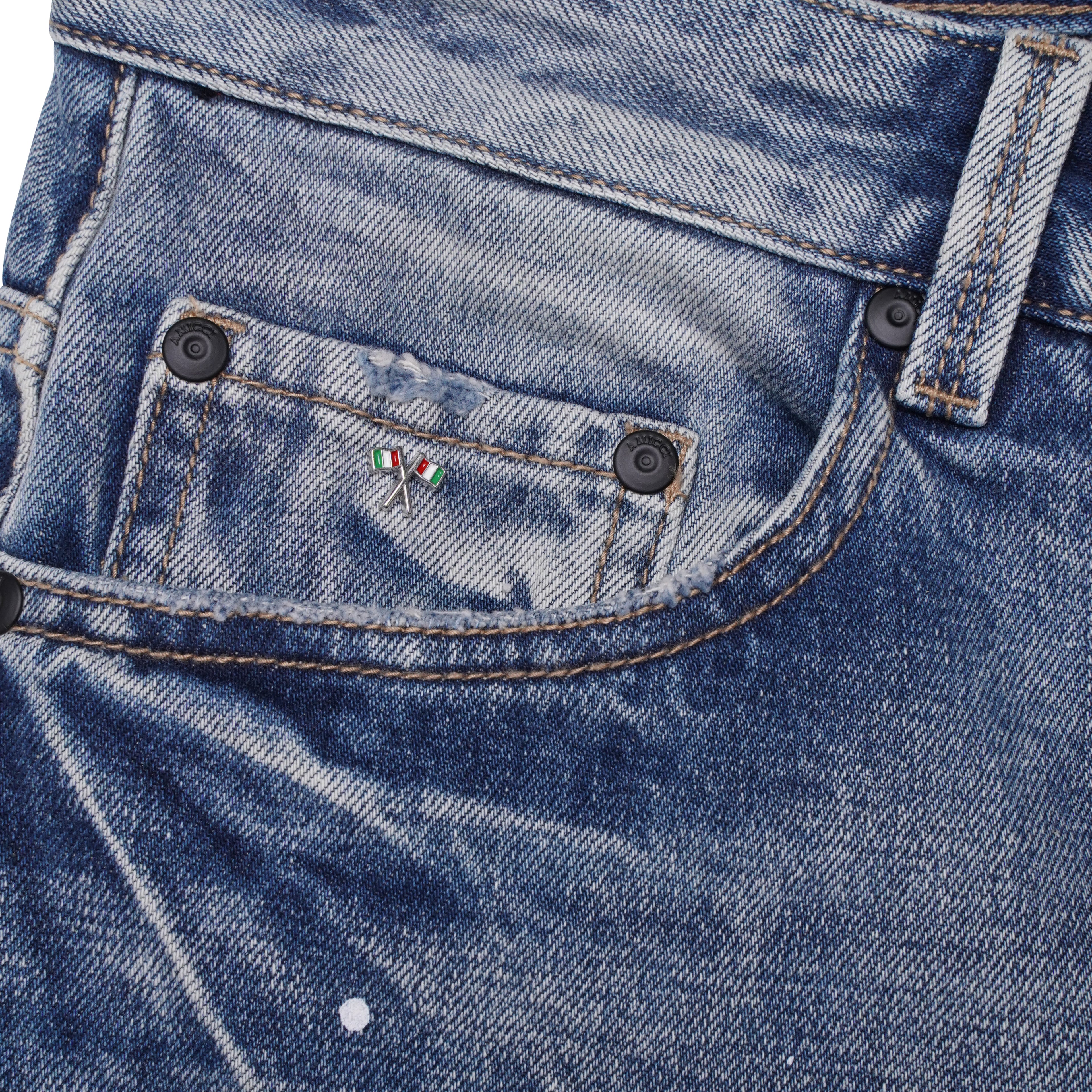 Shorts azules Sanko Mid