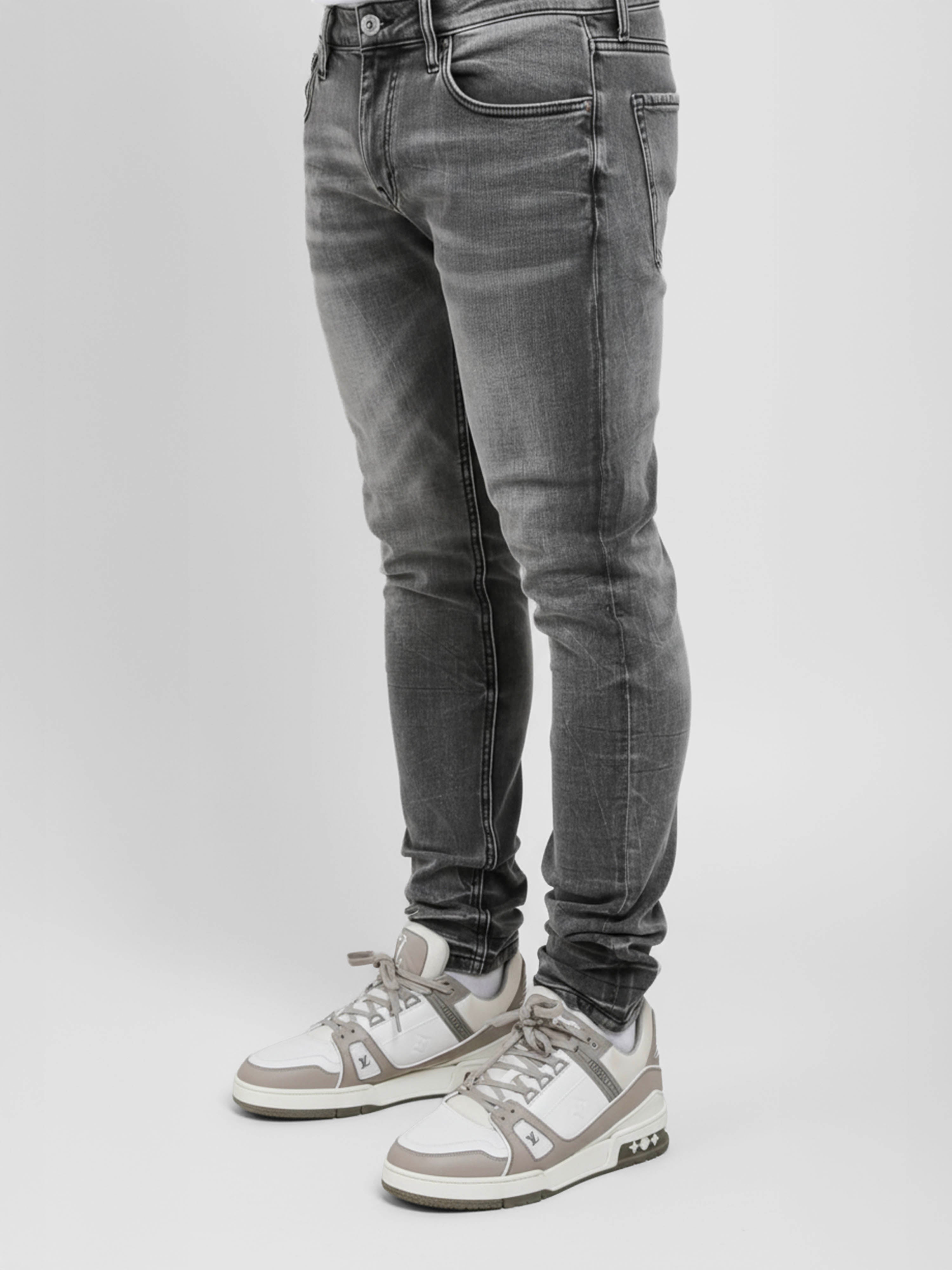 Amicci Roma Grey - Premium Slim Fit Denim Jeans