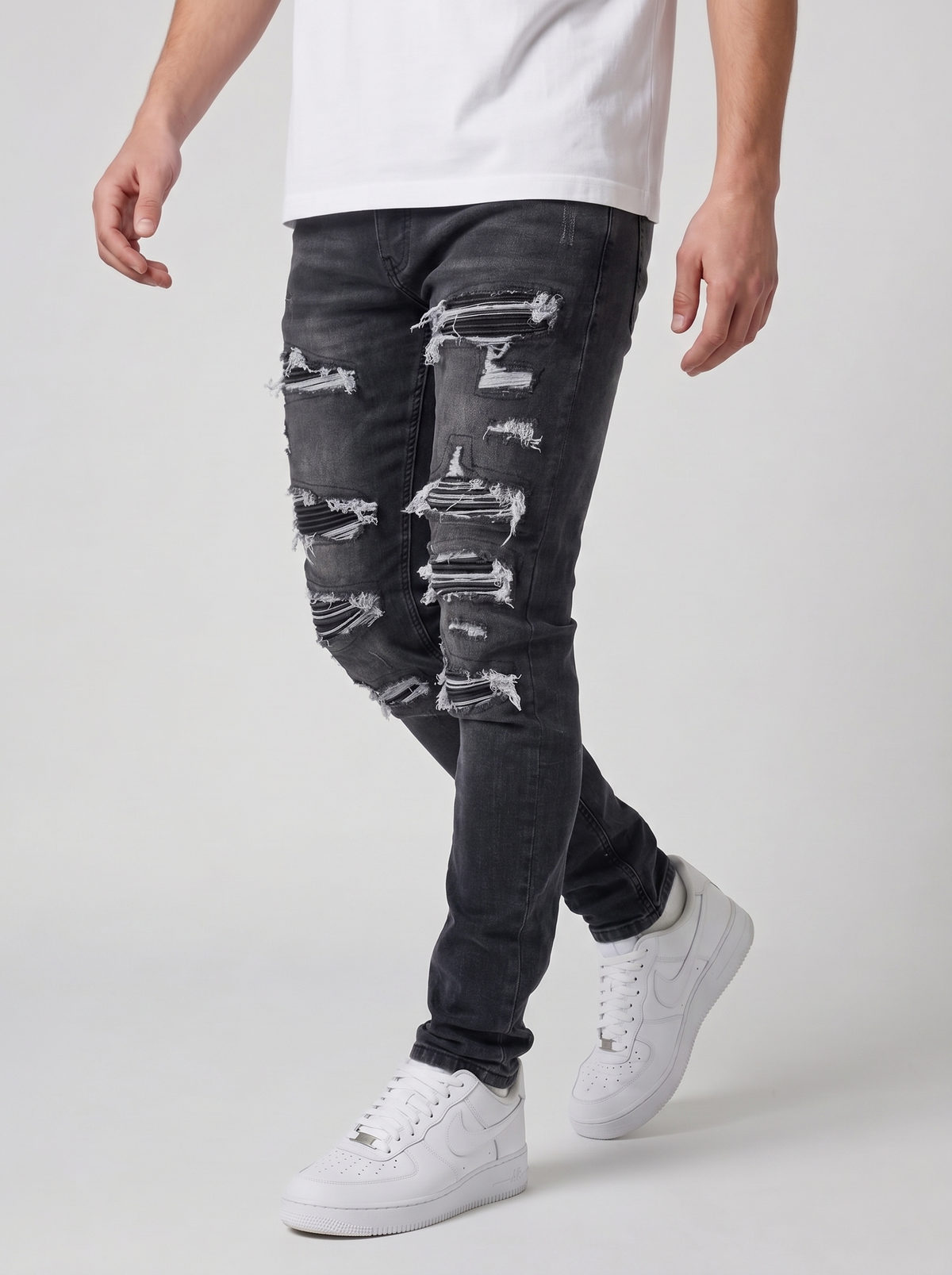 Diego Zwarte Skinny Jeans