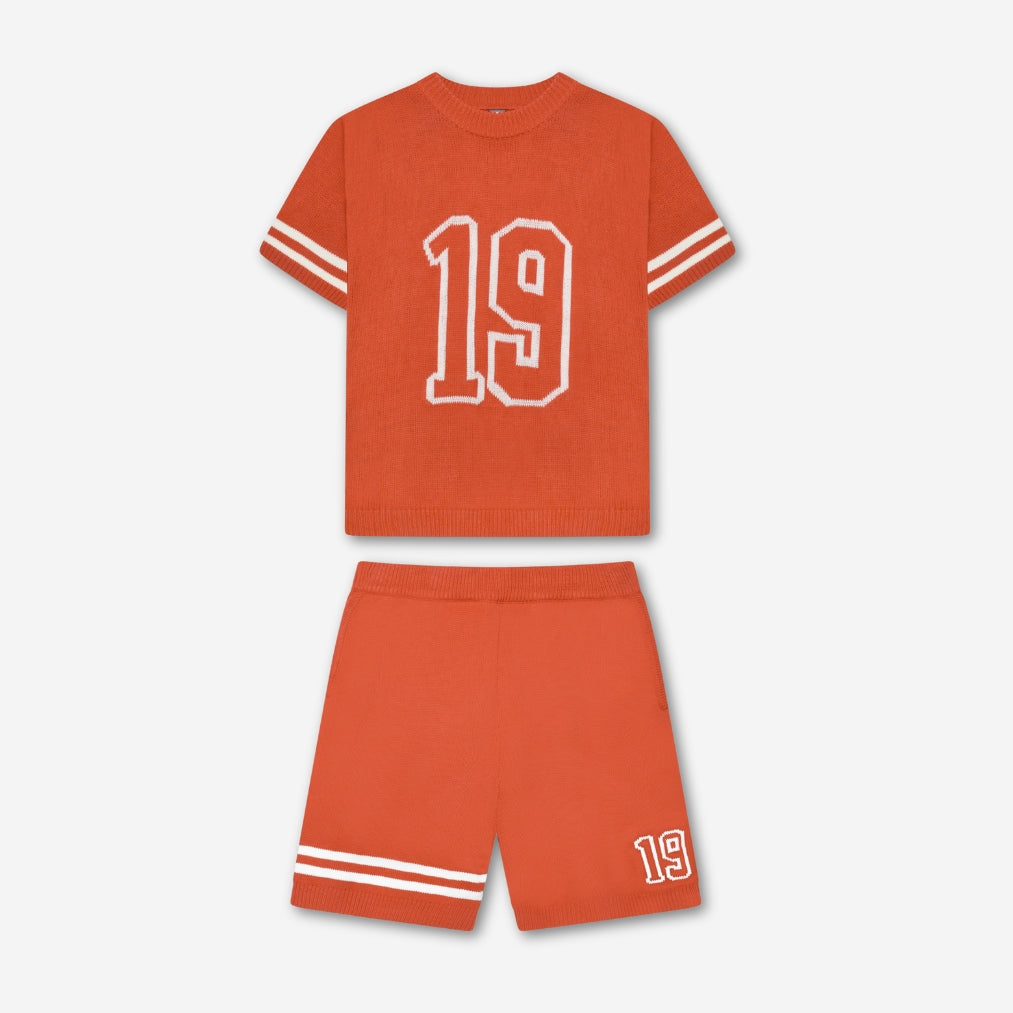 Conjunto de punto Nantes naranja