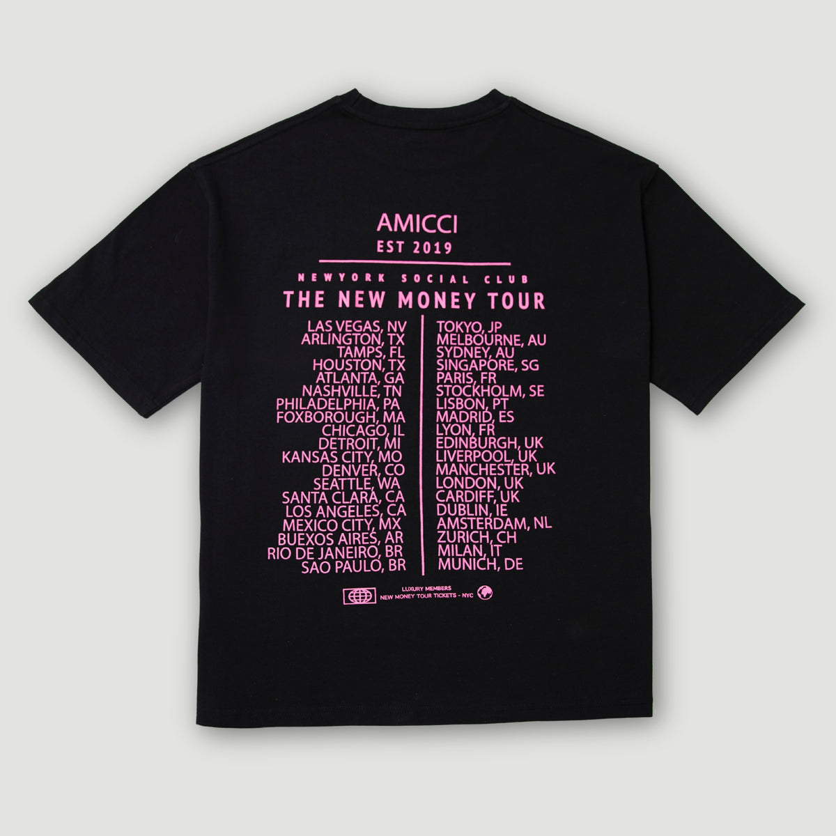 T-shirt surdimensionné graphique Tiriosa Noir