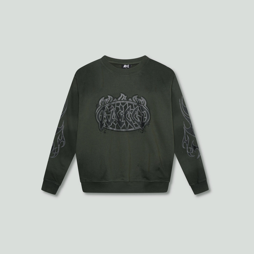 Honova Gráfico Crewneck Verde