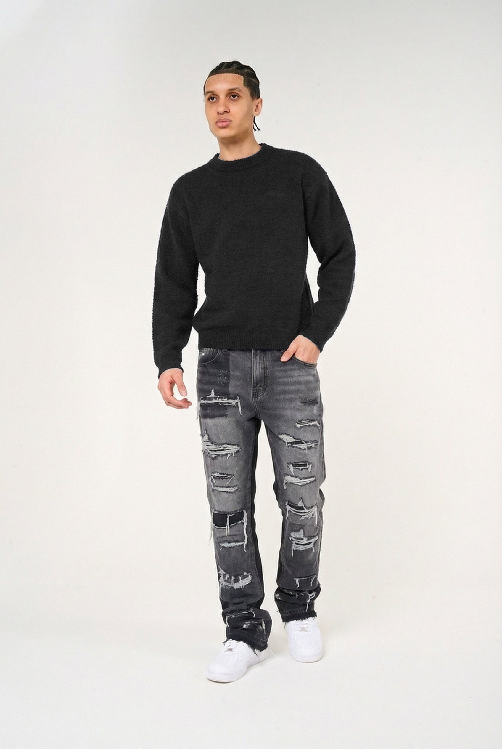 Imola Grey Flare Jean