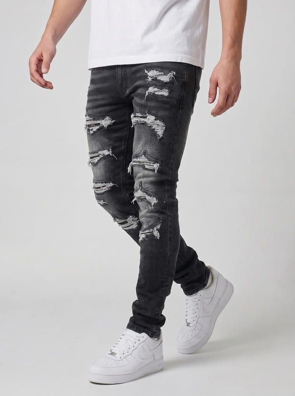 Jacopo Jet Black Jeans