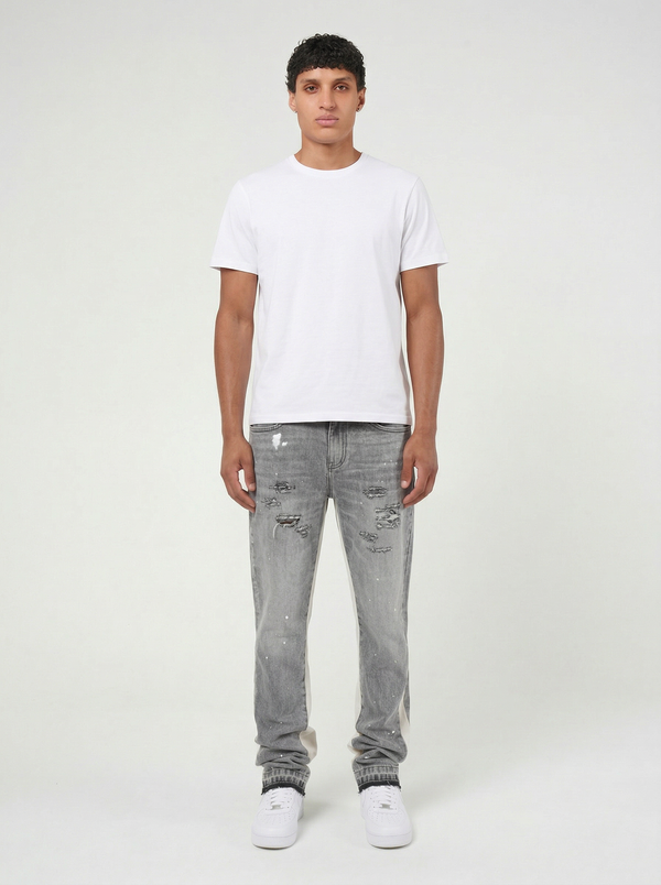 Maranello Grijs Flare Denim