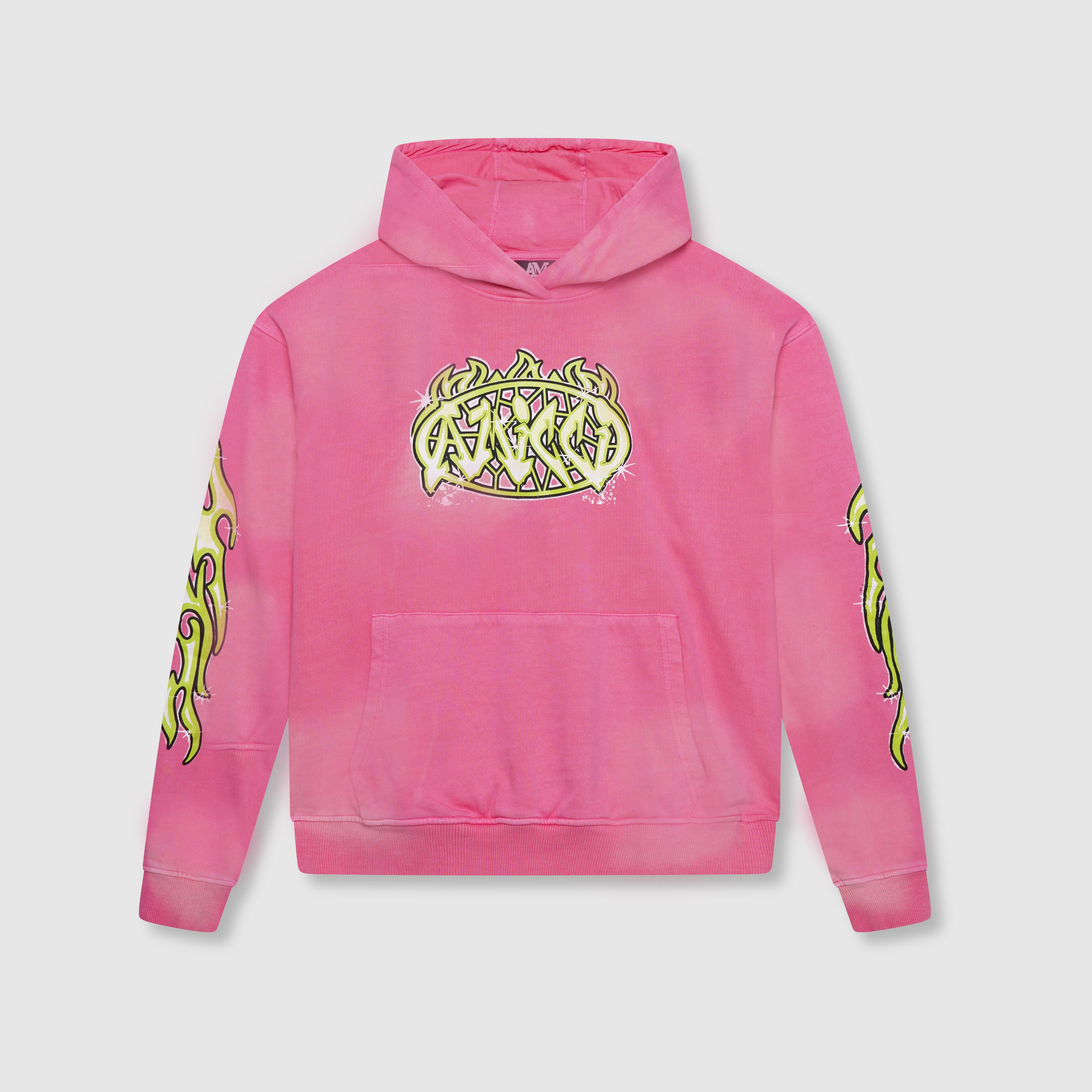 Paola Grafik Hoodie Pink