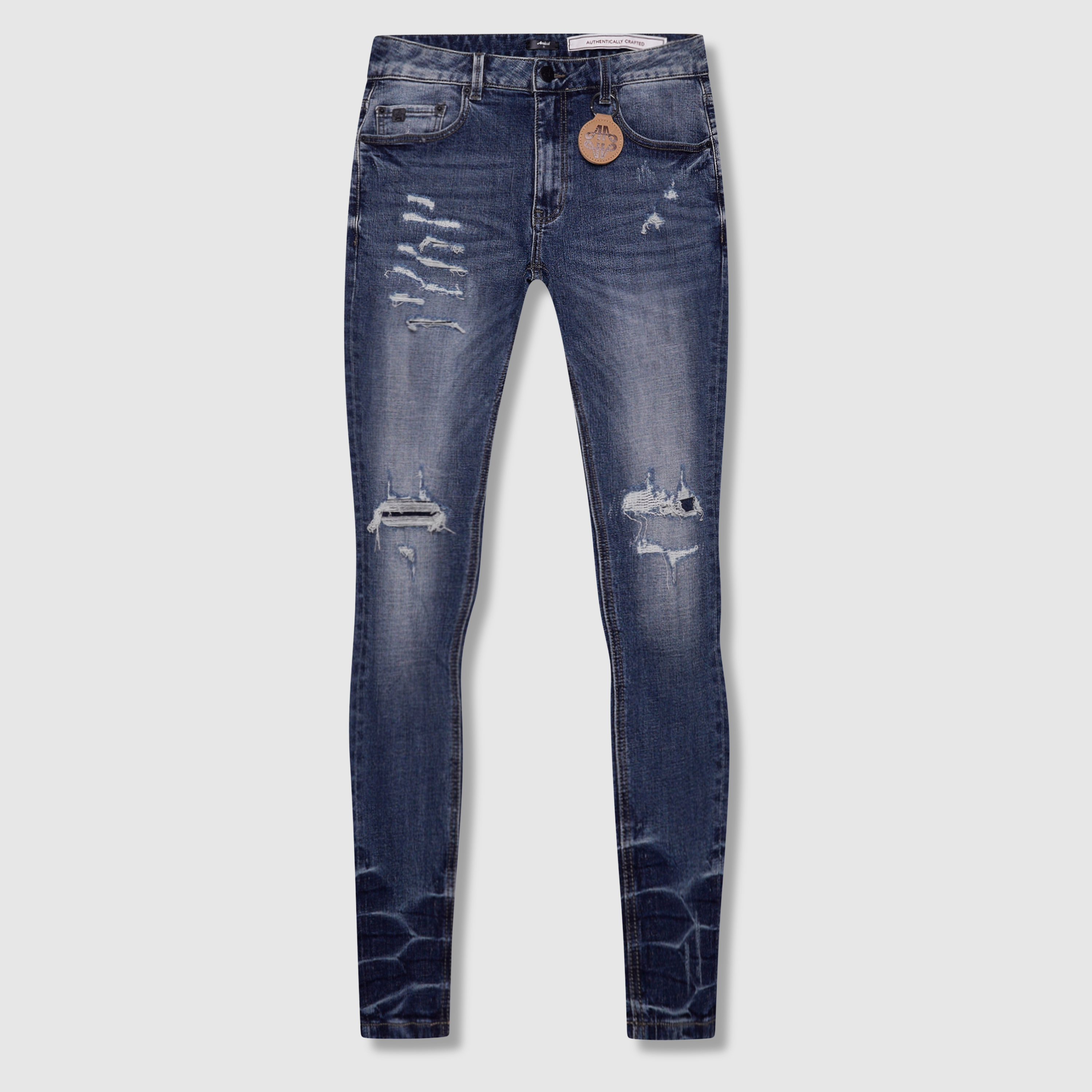 Alonzo Mid Blue Skinny Jeans