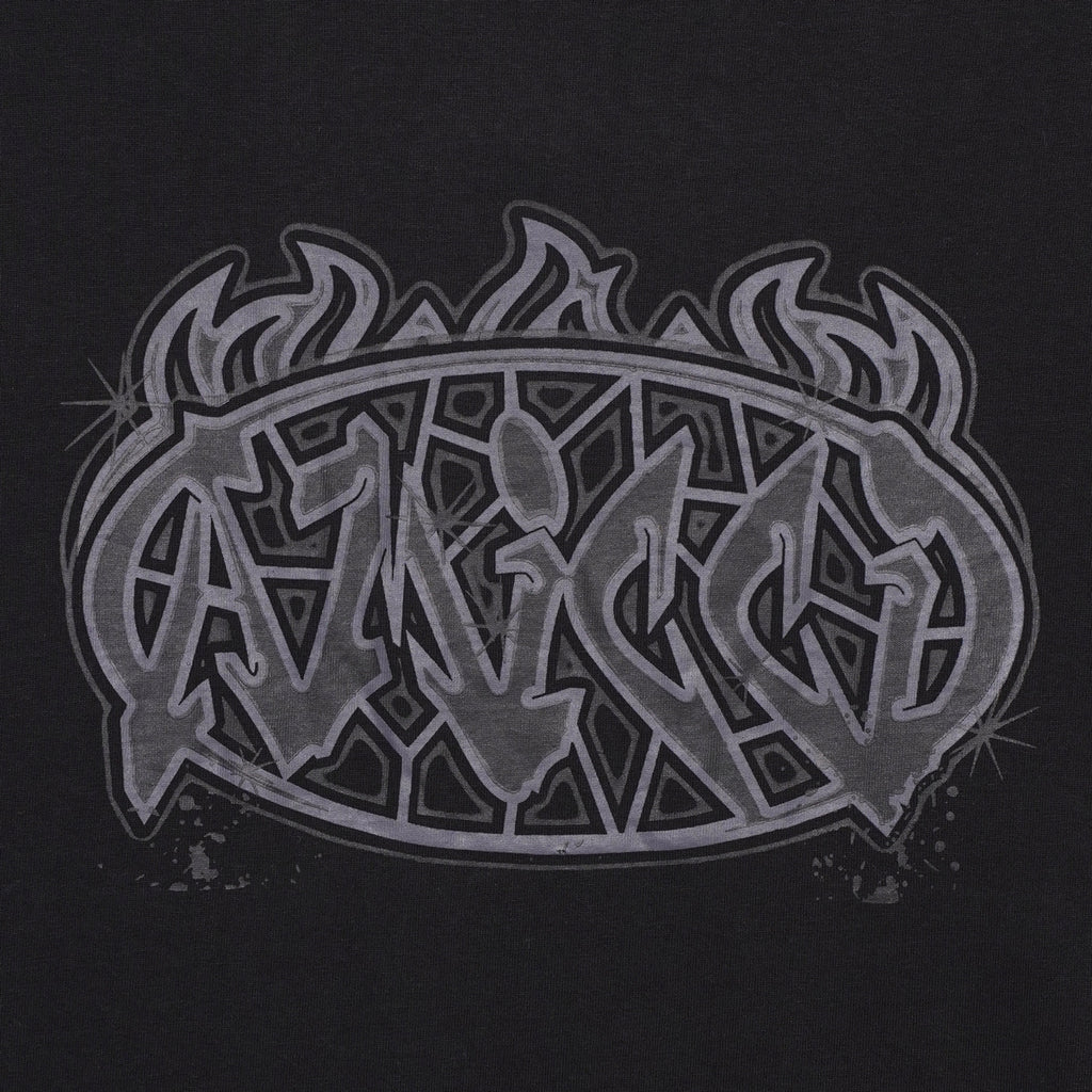 Vallea Grafik T-Shirt Schwarz