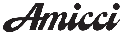 The word 'Amicci' in a black cursive script font on a solid white background.
