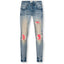Amicci Jeans Monza Skinny Ribbed Jeans Pink