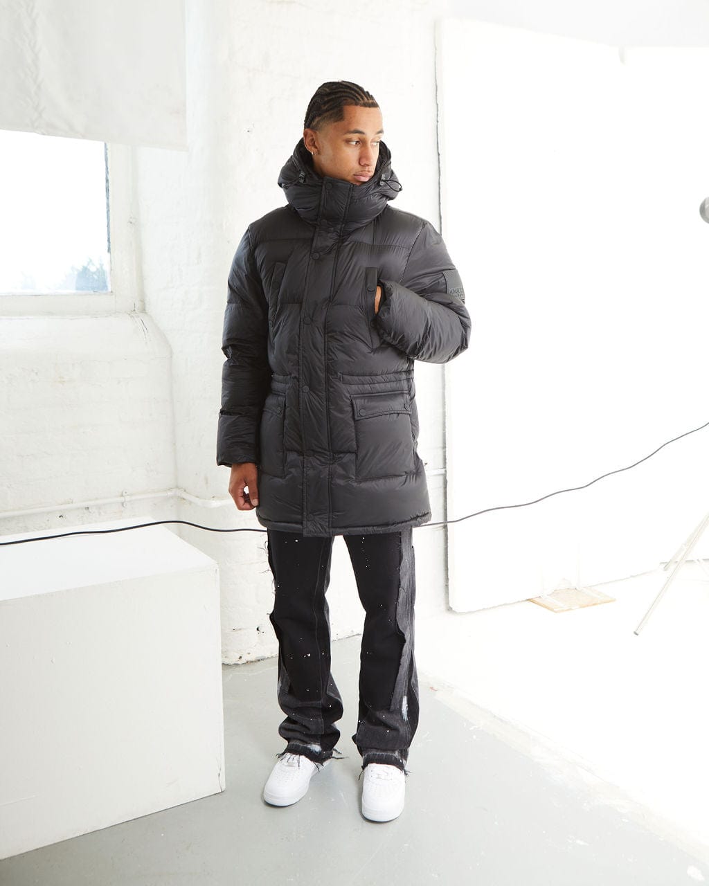 Amicci Jackets San Monte Puffer Jacket Black