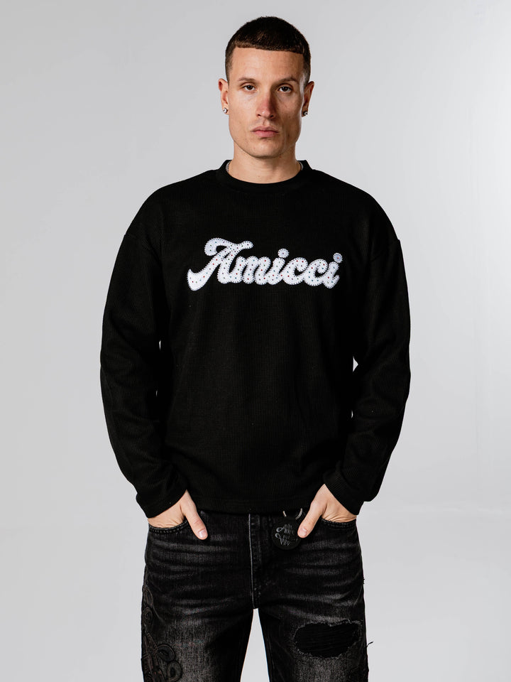 Black Amicci Script Sweatshirt