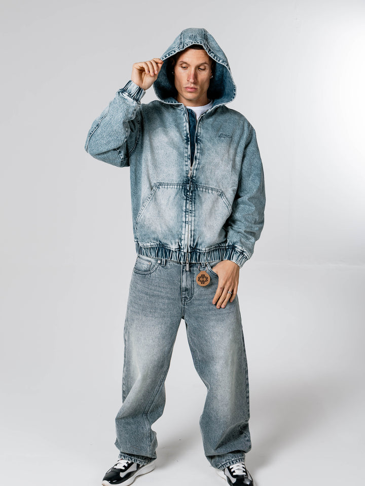 Teamster Blue Padded Denim Jacket
