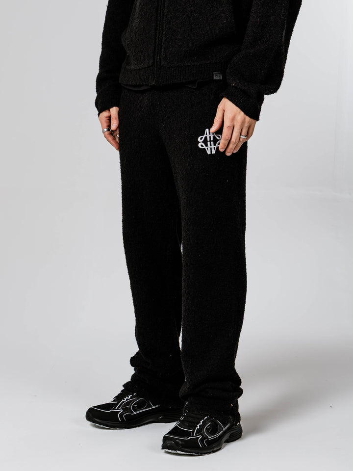 Verdi Black Emblem Knitted Jogger