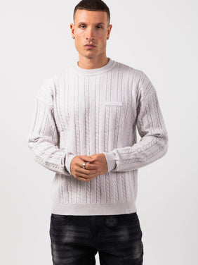 Arezzo Cream Logo Knitwear