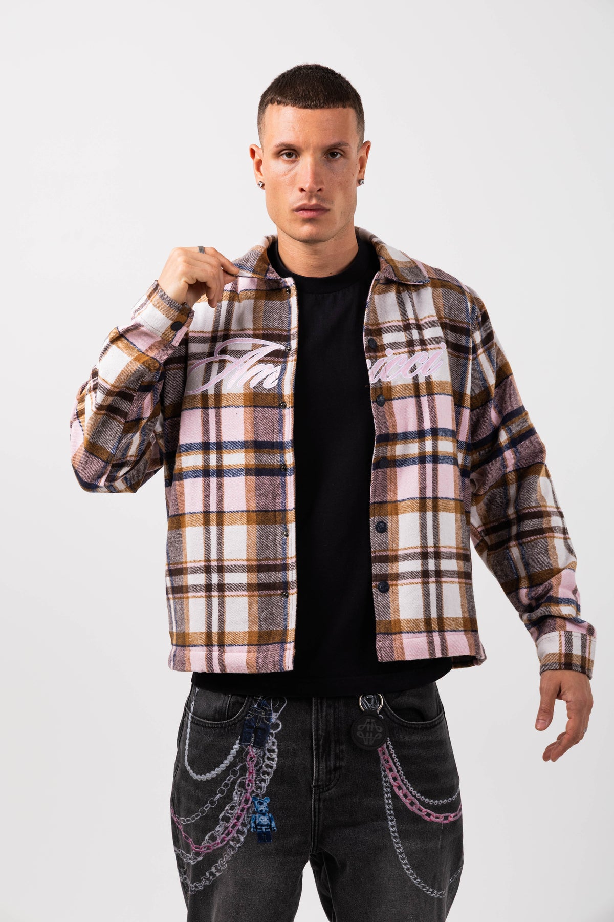 Nico Pink Flannel Shirt