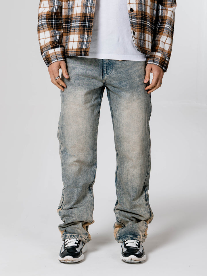 Buenos Tinted Blue Flare Jean