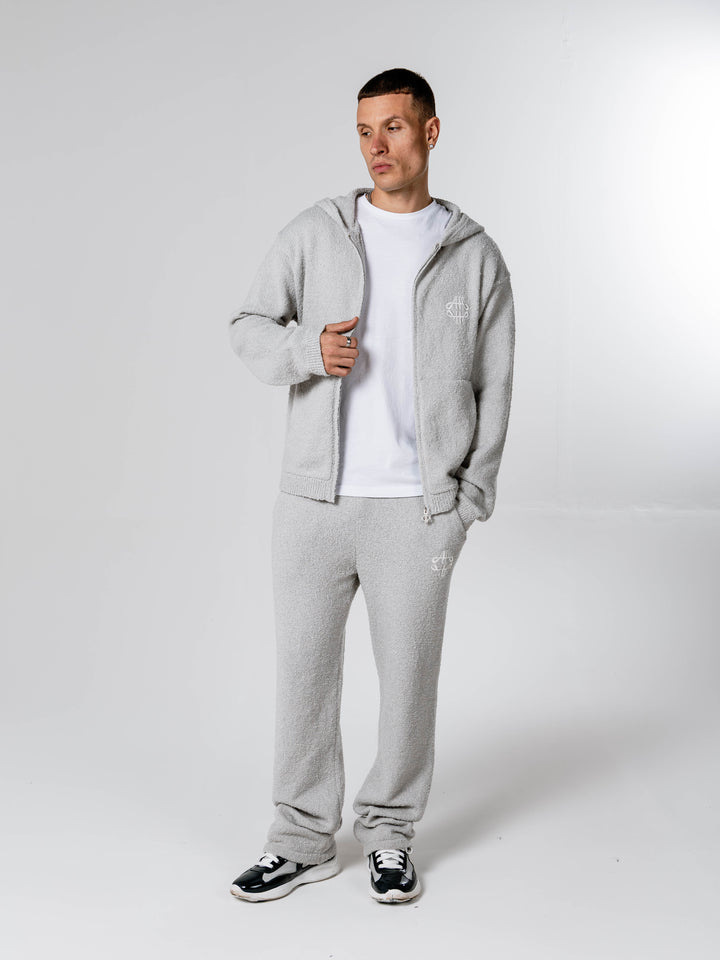Verdi Grey Emblem Knitted Jogger