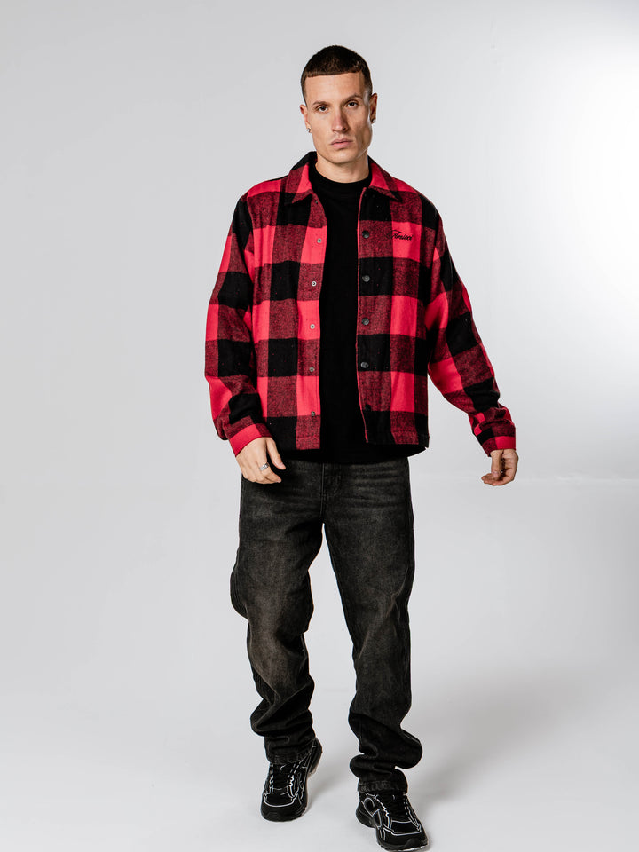 Armando Red Check Flannel Shirt
