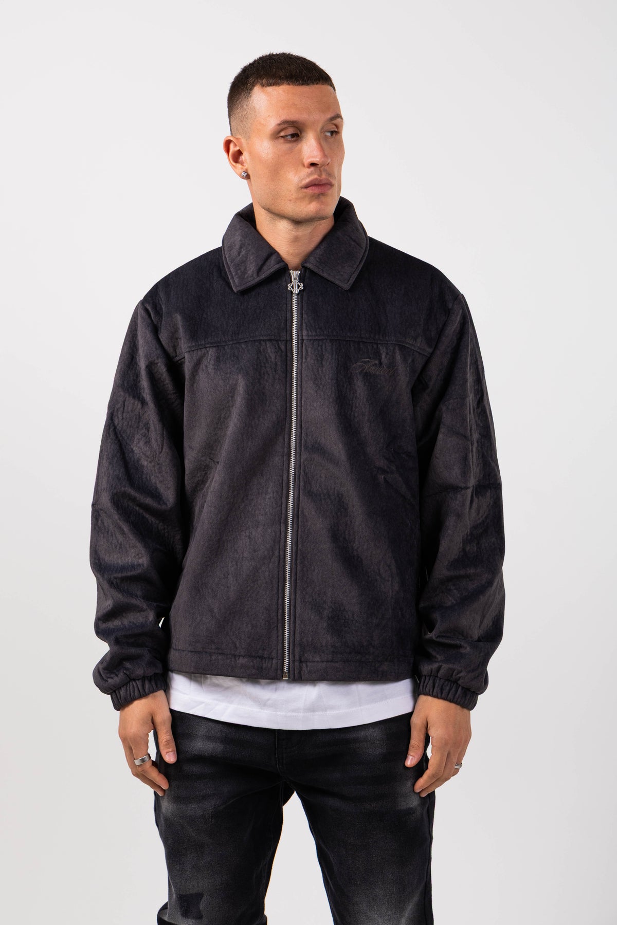 Gianni Suede Coach Jacket