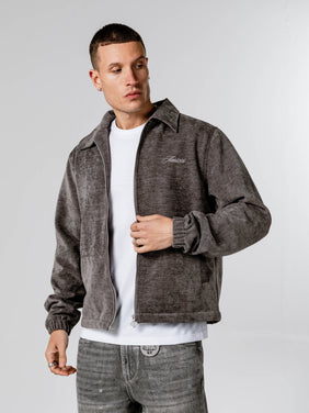 Mario Suede Grey Coach Jacket
