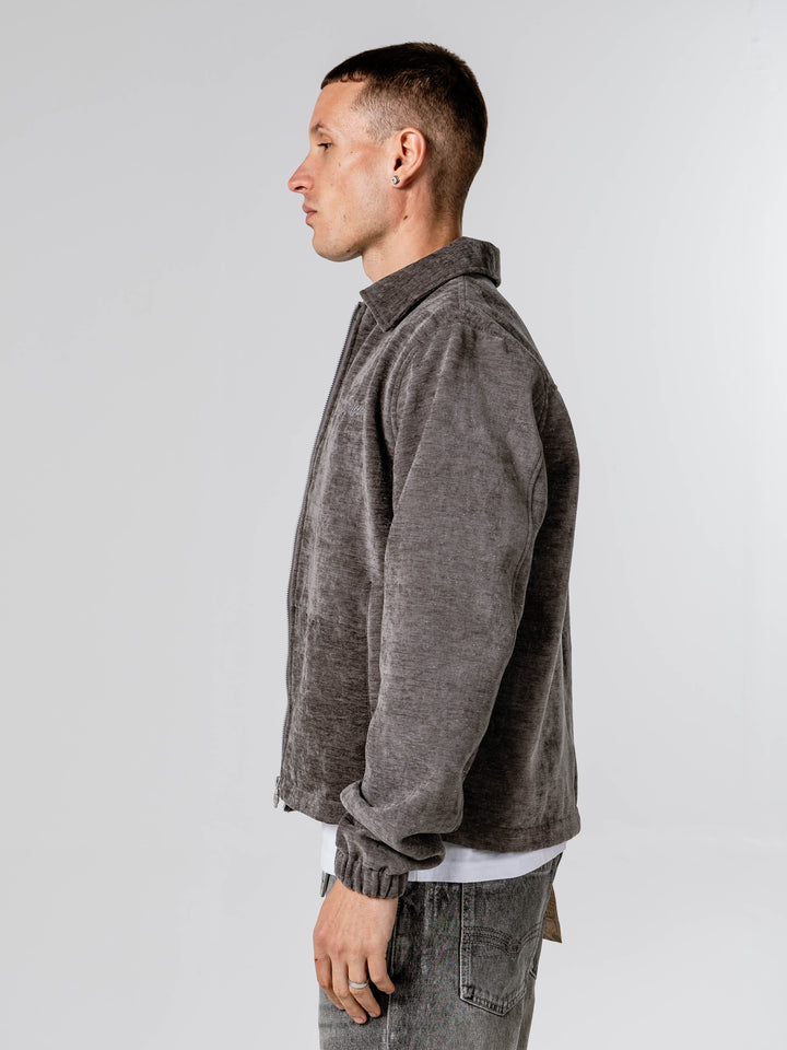 Mario Suede Grey Coach Jacket